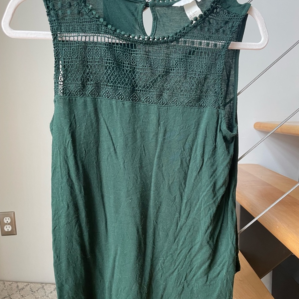 Dark green HM top